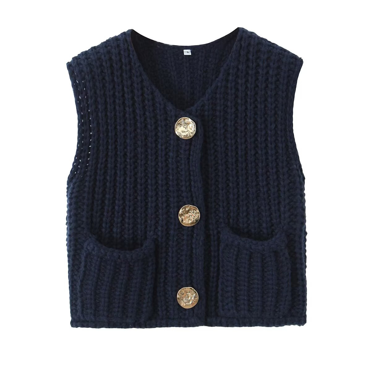Women's Solid Color Sleeveless Knit Vest
