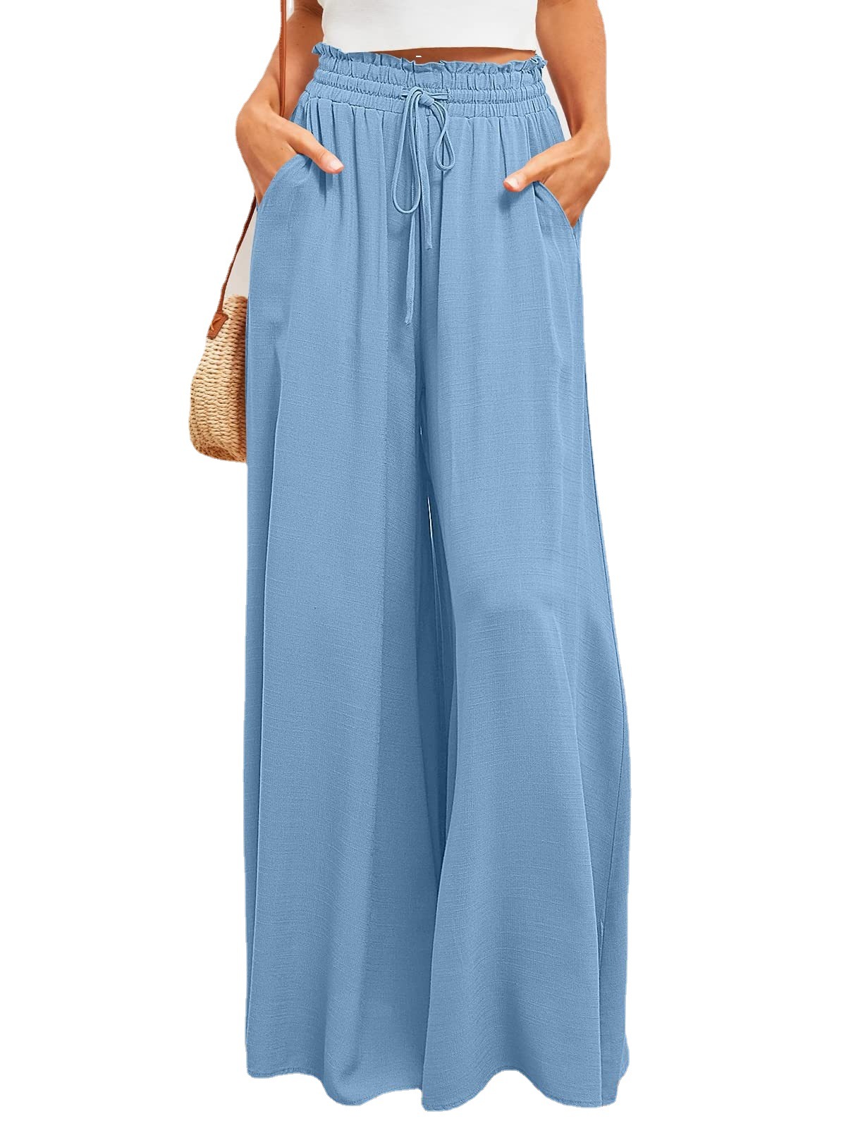 Women's Wide-Leg High-Waist Casual Pants