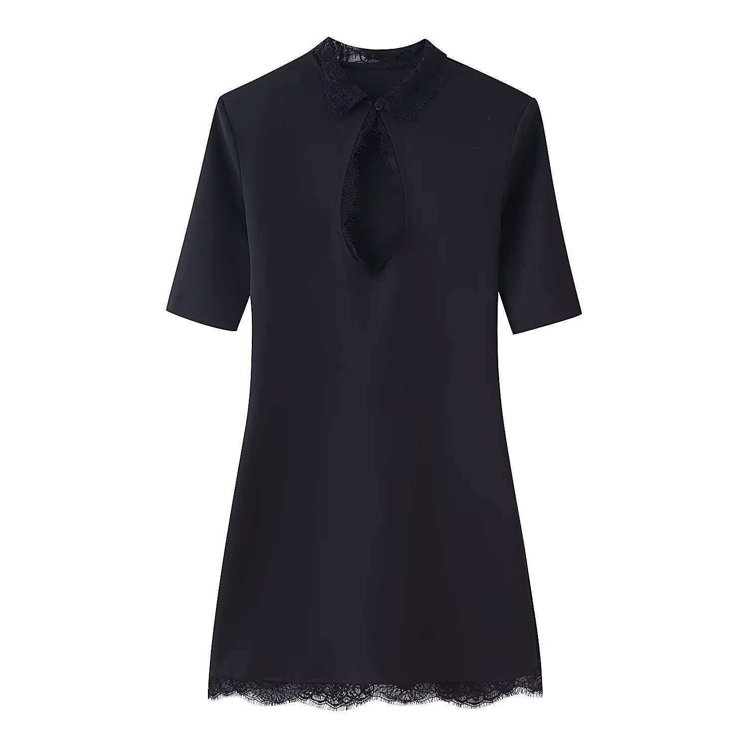 Women's Summer Lace Spliced Cutout Bodycon Dress