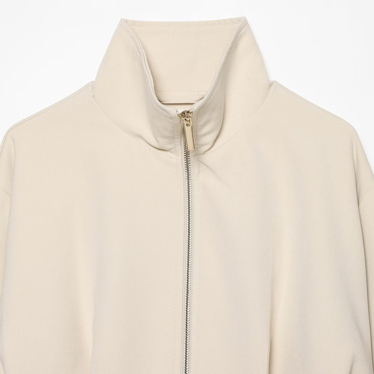 Women's Zip-Up Stand Collar Bomber Jacket