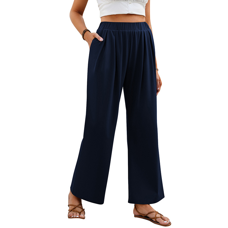 Women's Loose Wide-Leg Yoga Pants Straight-Leg Casual Lounge Pants