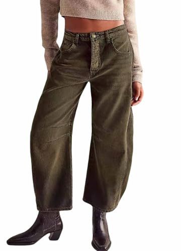 Women's Vintage Print Straight-Leg Casual Pants