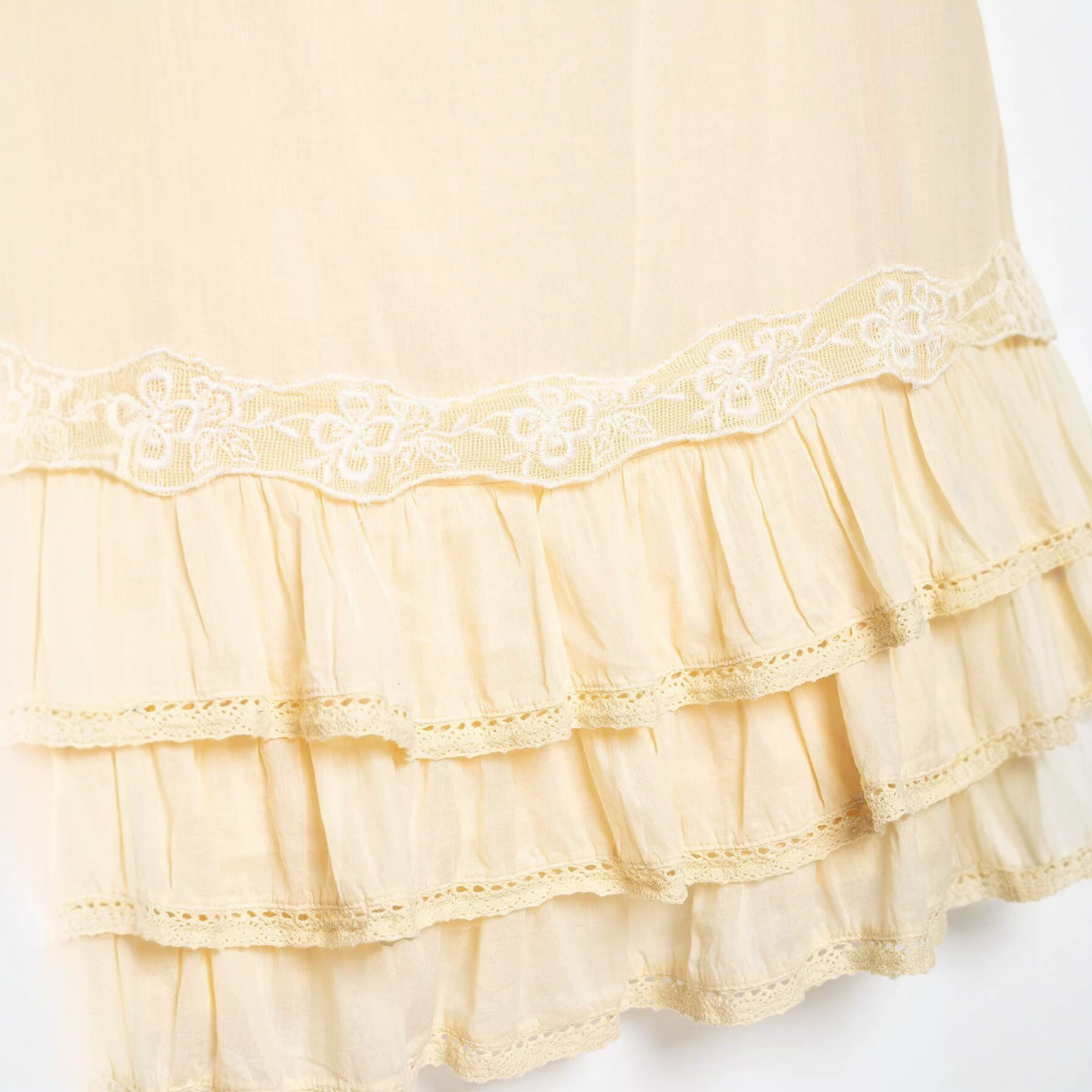 Sweet Fresh Layered Embroidered Mini Dress Sleeveless