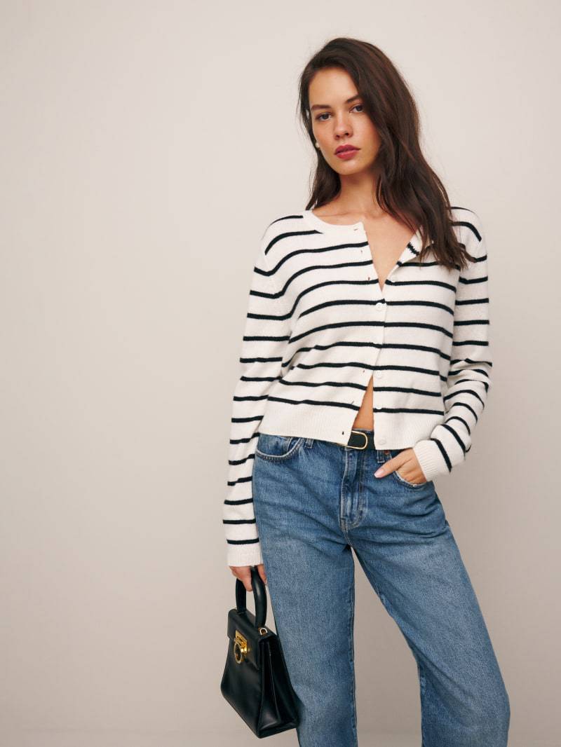 Women's Long Sleeve Button-Up Knit Cardigan