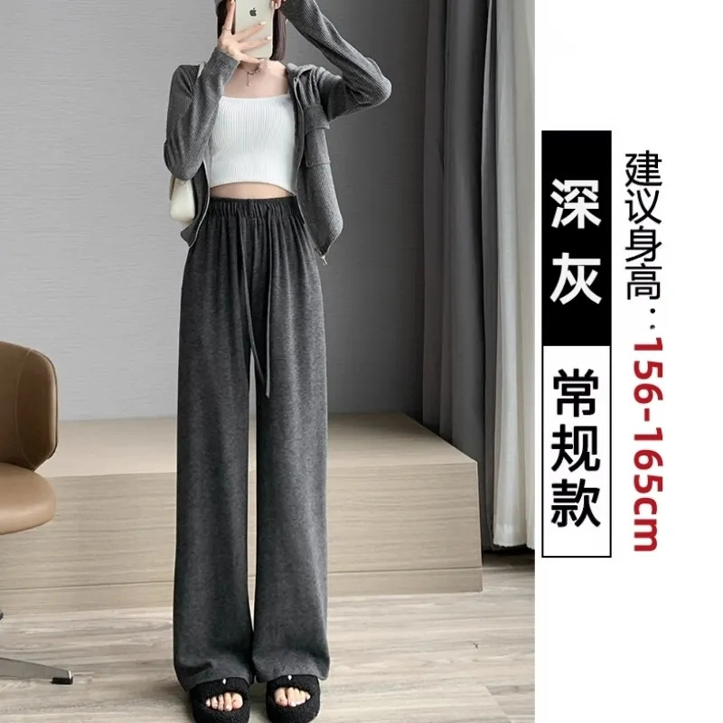 Petite Women's Wide-Leg Pants with Straight-Leg Slimming Fit, Casual Commuter Style
