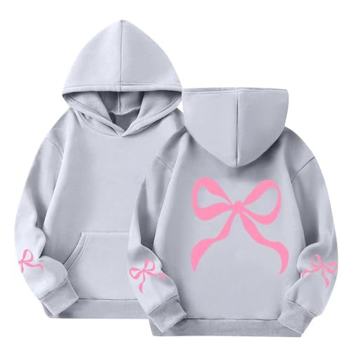 Women's Bow Ribbon Print Hoodie