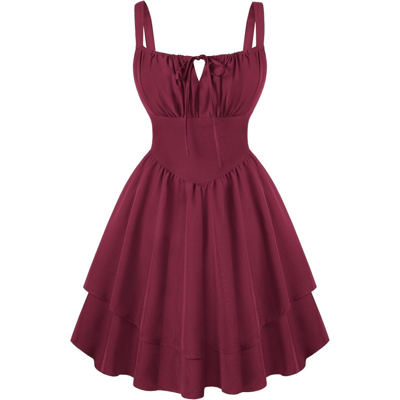 Sexy Tie-Strap Cami Dress Women's Summer Fashion