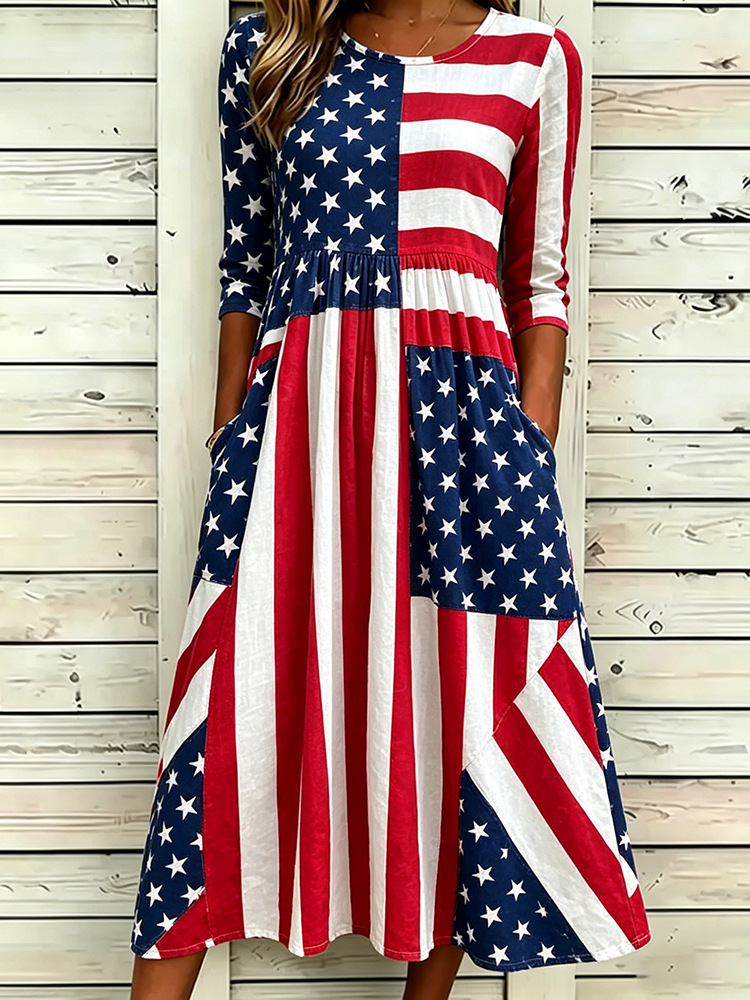 Women's Floral Print Ruched Bodycon Midi Dress Sleeveless Crew Neck