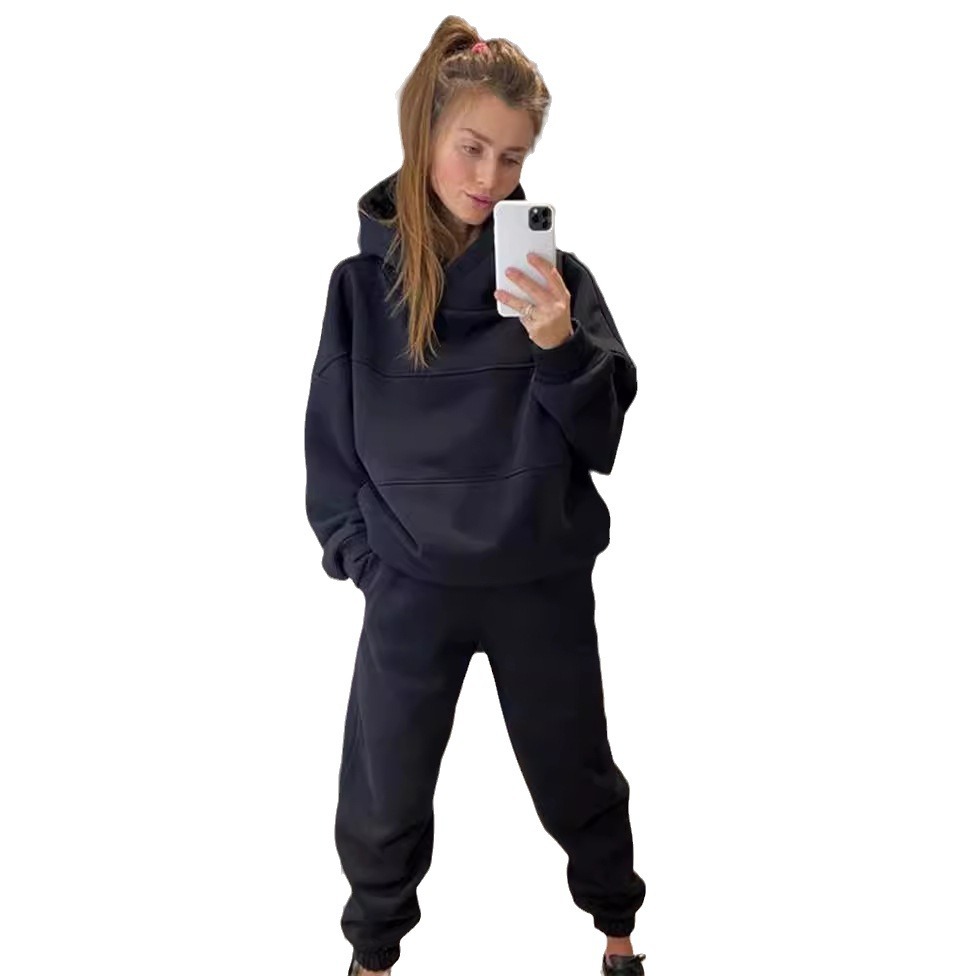 Women's Two-Piece Hoodie and Pants Tracksuit Set