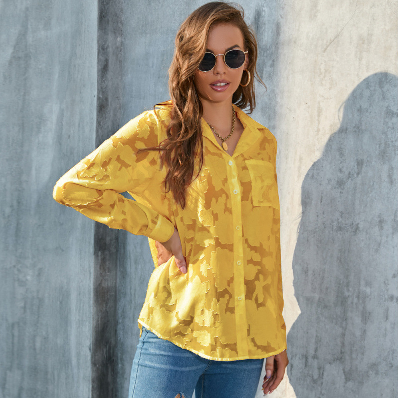 Plus Size Women's Loose Casual Chiffon Blouse
