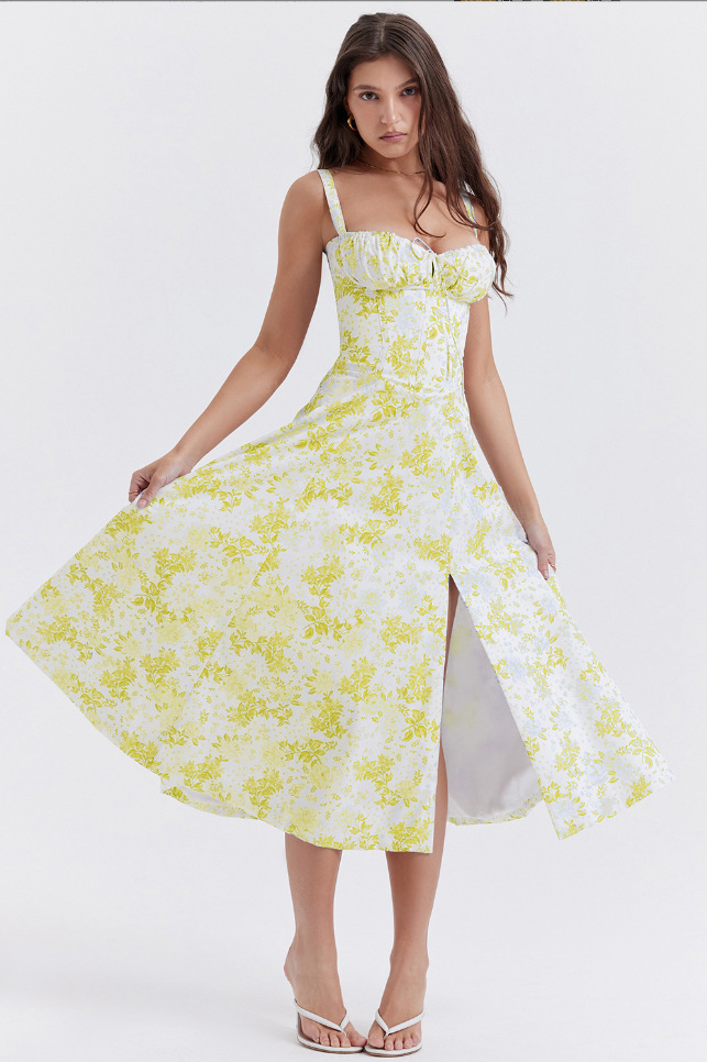 Women's Sleeveless A-Line Midi Dress Solid Color Commuter Style