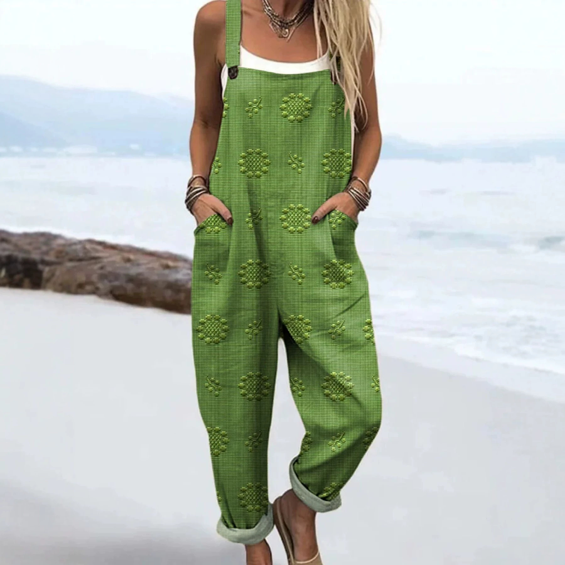 Women's Retro Solid Color Casual Midi Dress