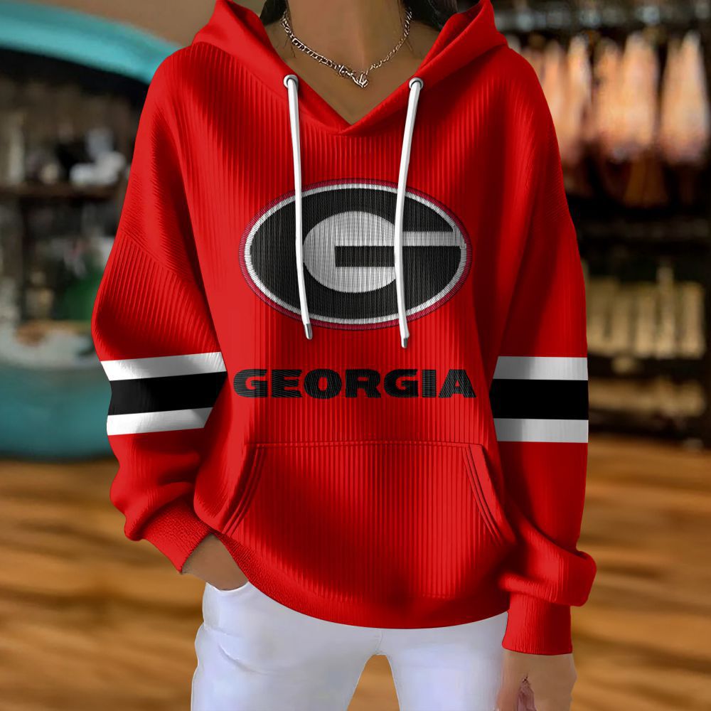 Women's American Sports Graphic Print Casual Hoodie