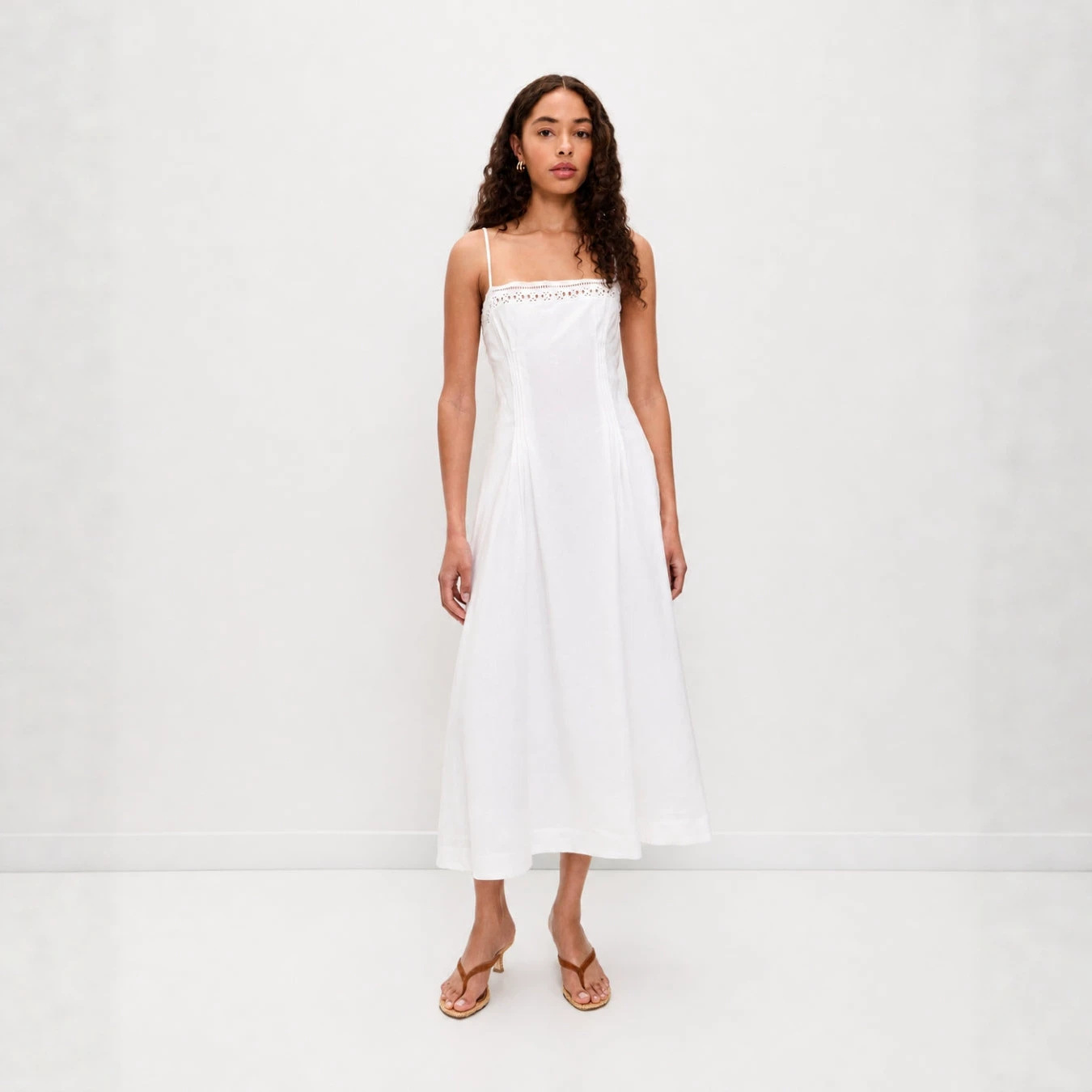 Floral Chiffon Open-Back Cami Maxi Dress