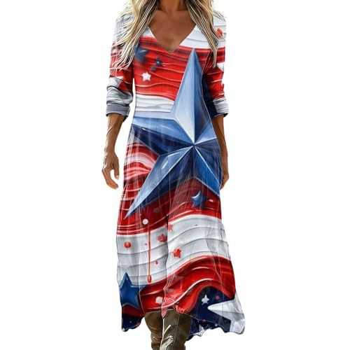 Women's Striped Floral Print Ruched Midi Dress