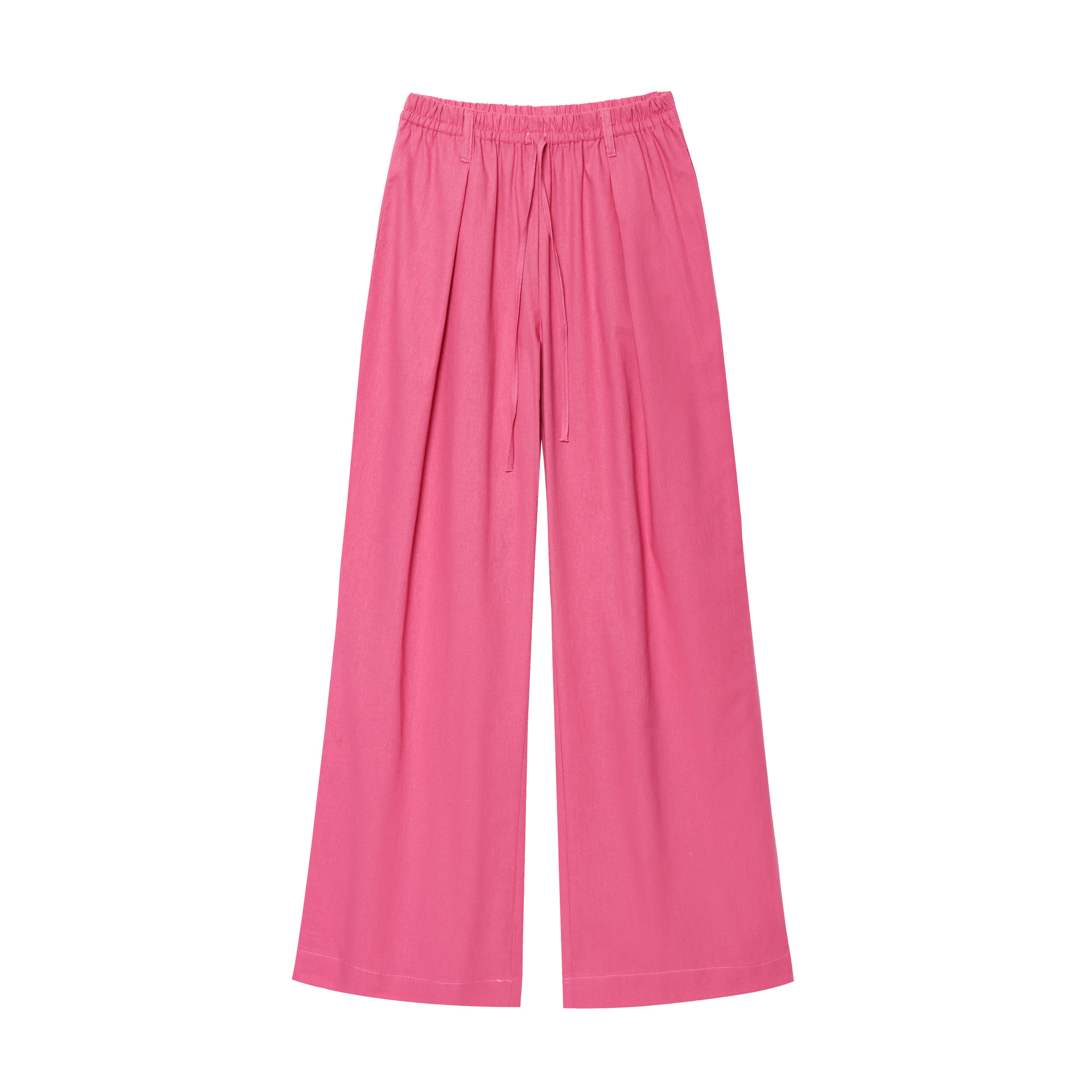 Asymmetric Kimono-Style Wide-Leg Pants Set