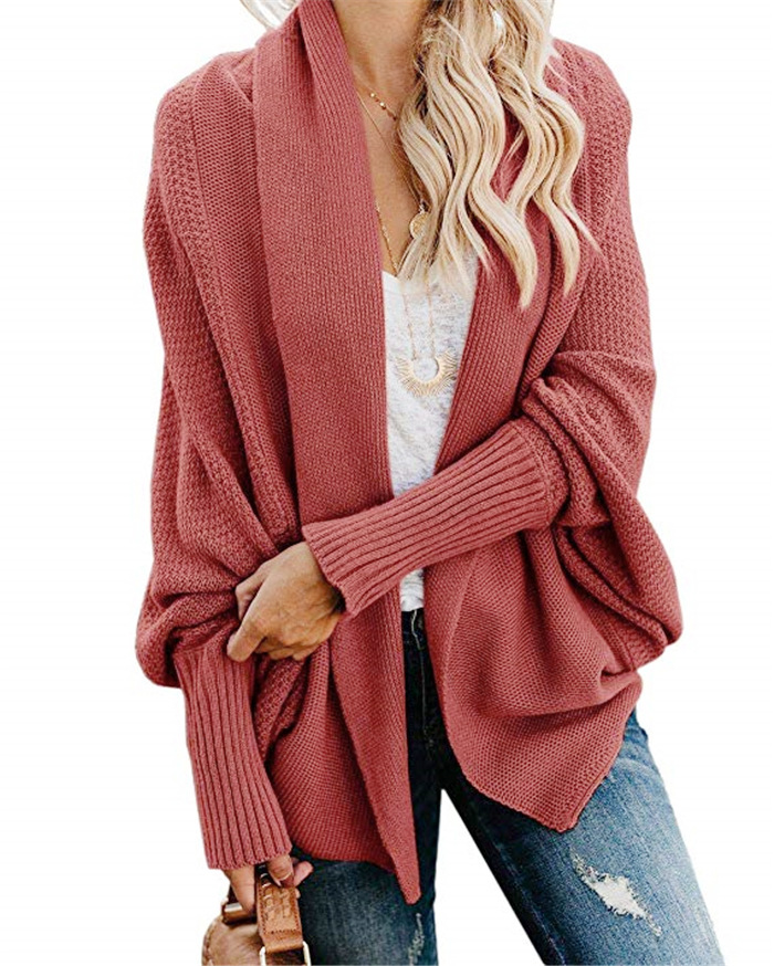 Women's Off-Shoulder Loose Knit Cardigan Sweater