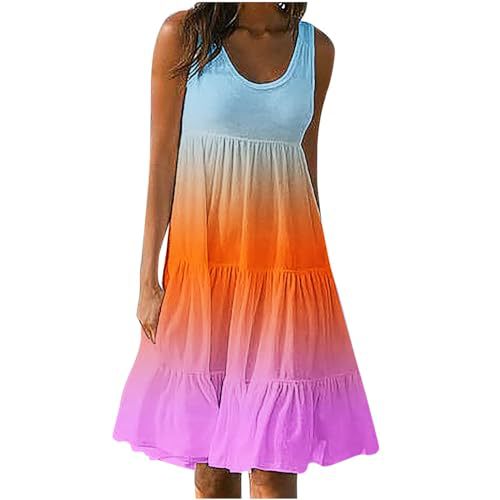 Women's Floral Print Ruched Bodycon Midi Dress Sleeveless Round Neck