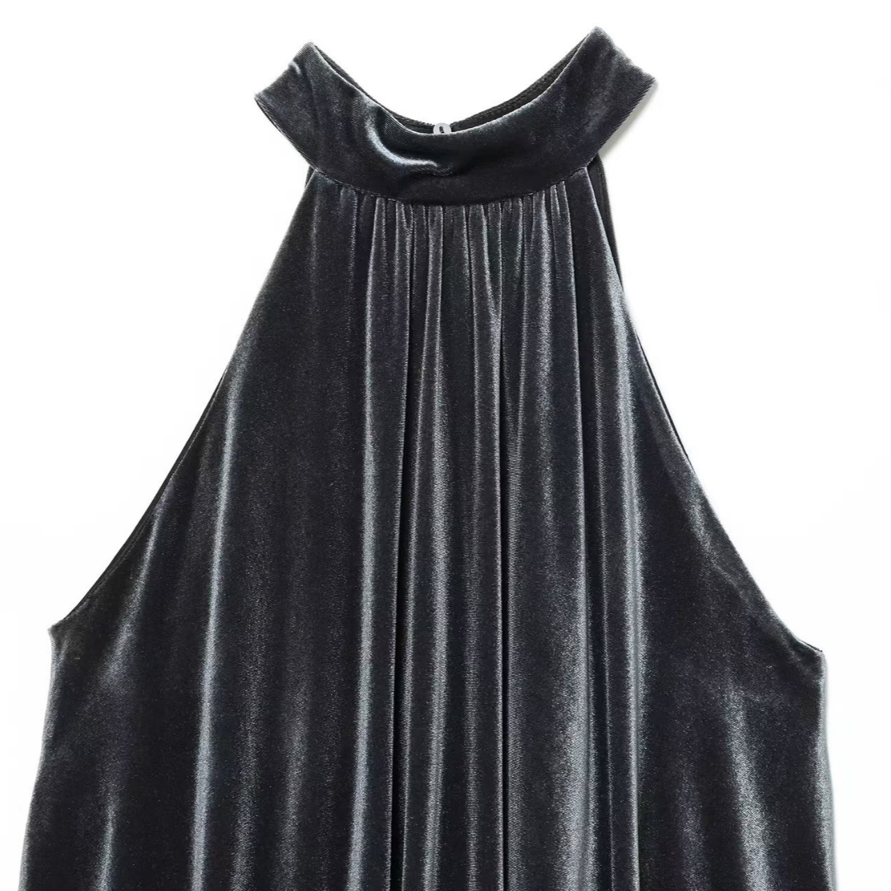 Velvet Bow Sleeveless Balloon Top