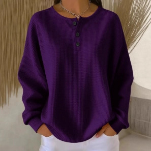Women's Plaid Pumpkin Floral Butterfly Print Button Sweatshirt