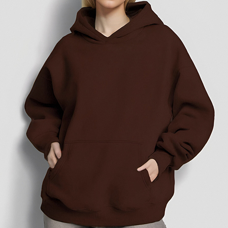 Women's Casual Loose Long-Sleeve Hooded Sweatshirt