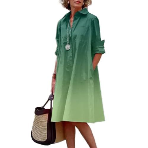 Women's Floral Print Lapel Collar Sheath Dress