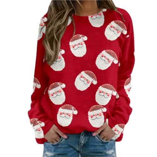 Women's Castle Wine Glass Music Note Print Crewneck Sweatshirt