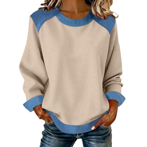 Women's Leopard Print Crewneck Sweatshirt Waffle Knit Long Sleeve