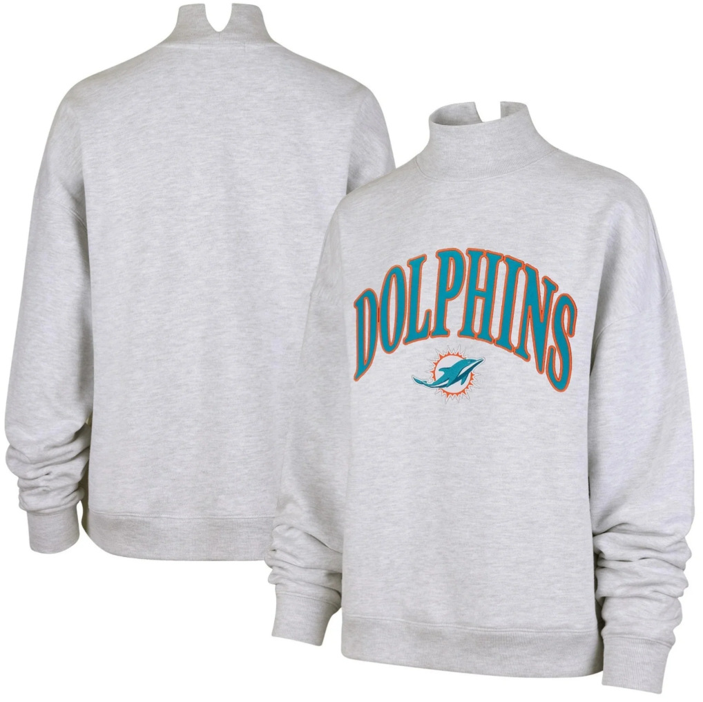 Unisex Embroidered High Neck Long Sleeve Sweatshirt