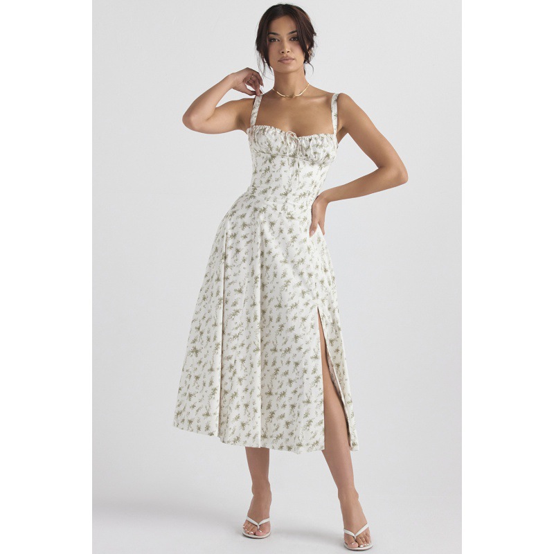 Women's Sleeveless A-Line Midi Dress Solid Color Commuter Style