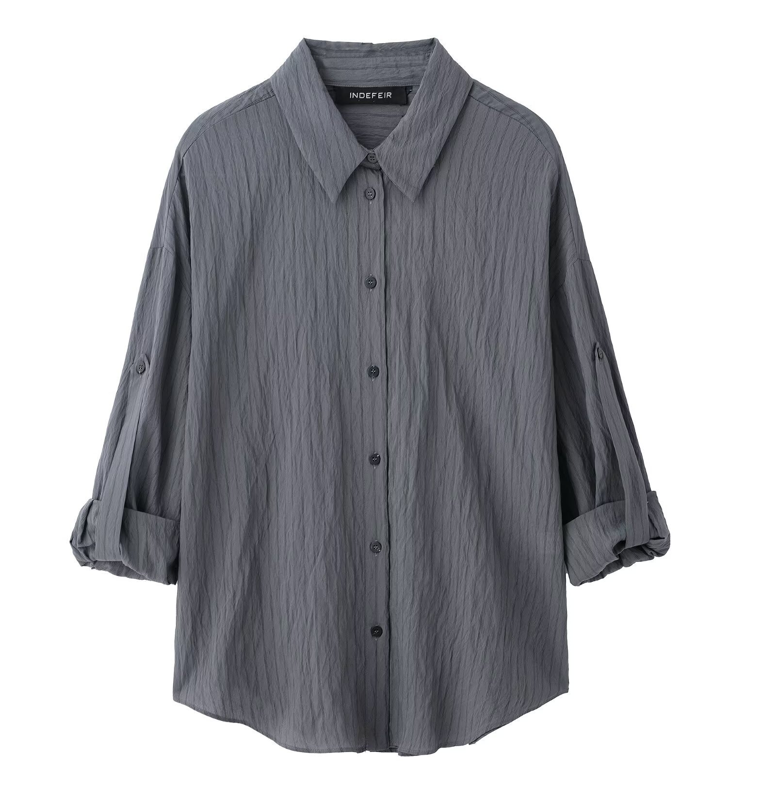 Women's Striped Shirt and Pants Set with Adjustable Length