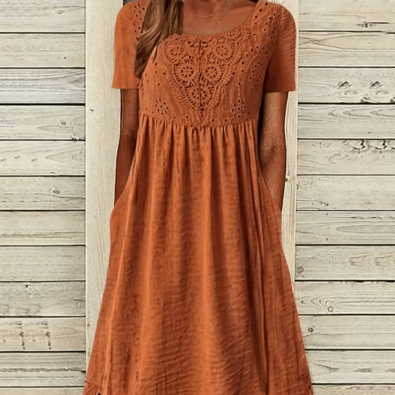 Women's Elegant Floral Print Pleated Midi Dress