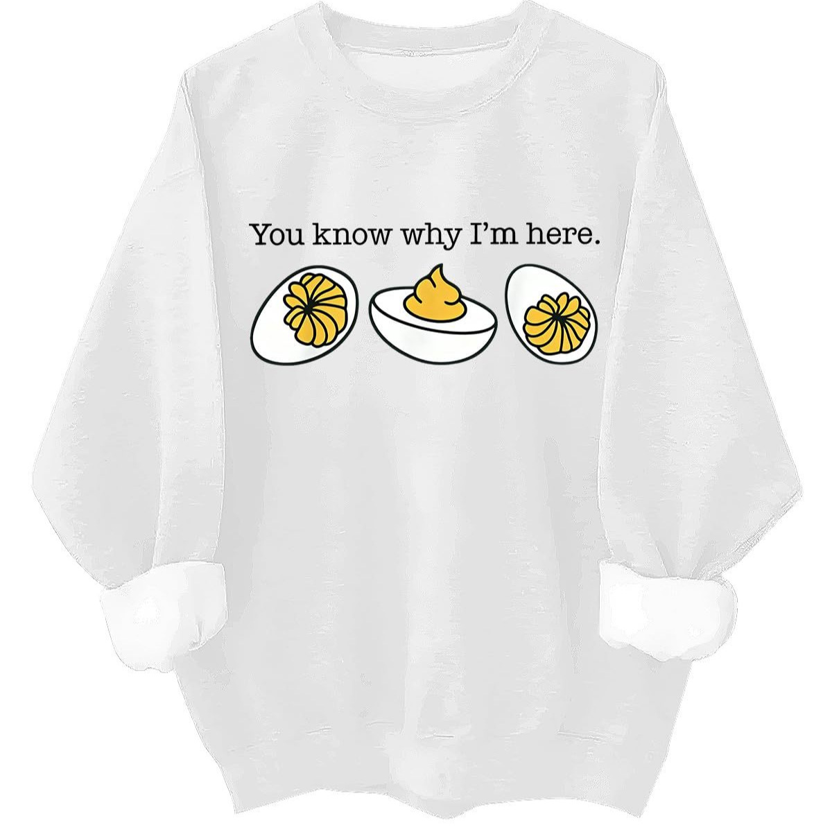 Women's Letter Print Crewneck Sweatshirt