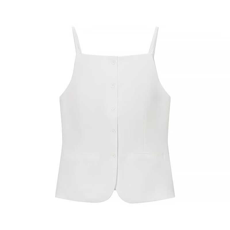 Women's Button-Front Cami and Mini Shorts Set