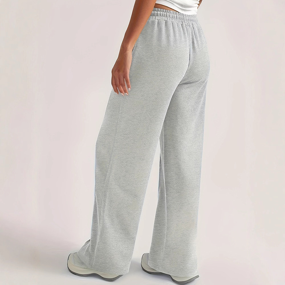 Women's High-Waist Wide-Leg Pants Casual Lounge Trousers