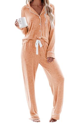 Women's Cuban Collar Printed Long Sleeve Button Set