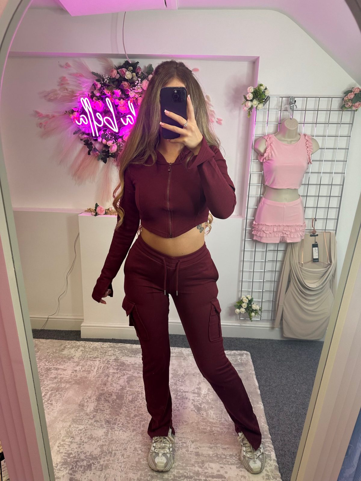 Women's Multi-Pocket Zip Hooded Casual Two-Piece Set