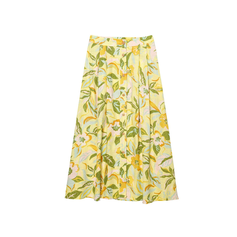 Women's Printed Cami Top and Midi Skirt Set