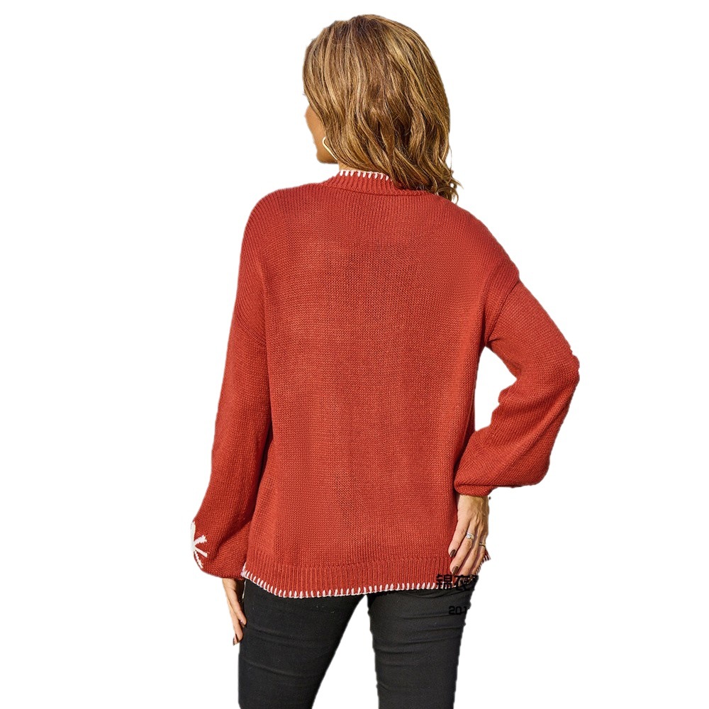 Floral Jacquard Off-Shoulder Plus Size Knit Cardigan