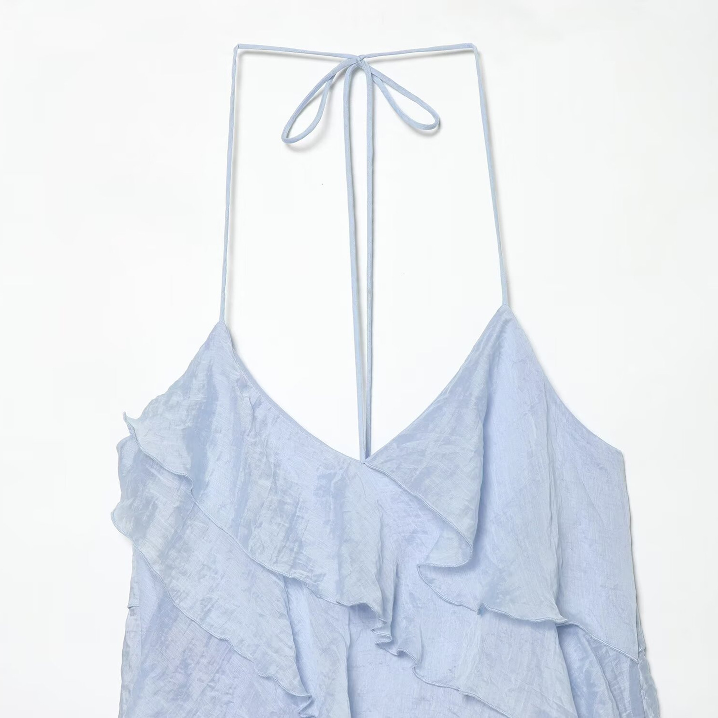 Women's Asymmetric Halter Neck Dress Solid Color Slim Fit