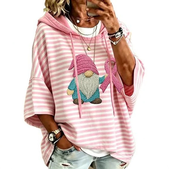 Women's Animal Plaid Print Casual Hoodie