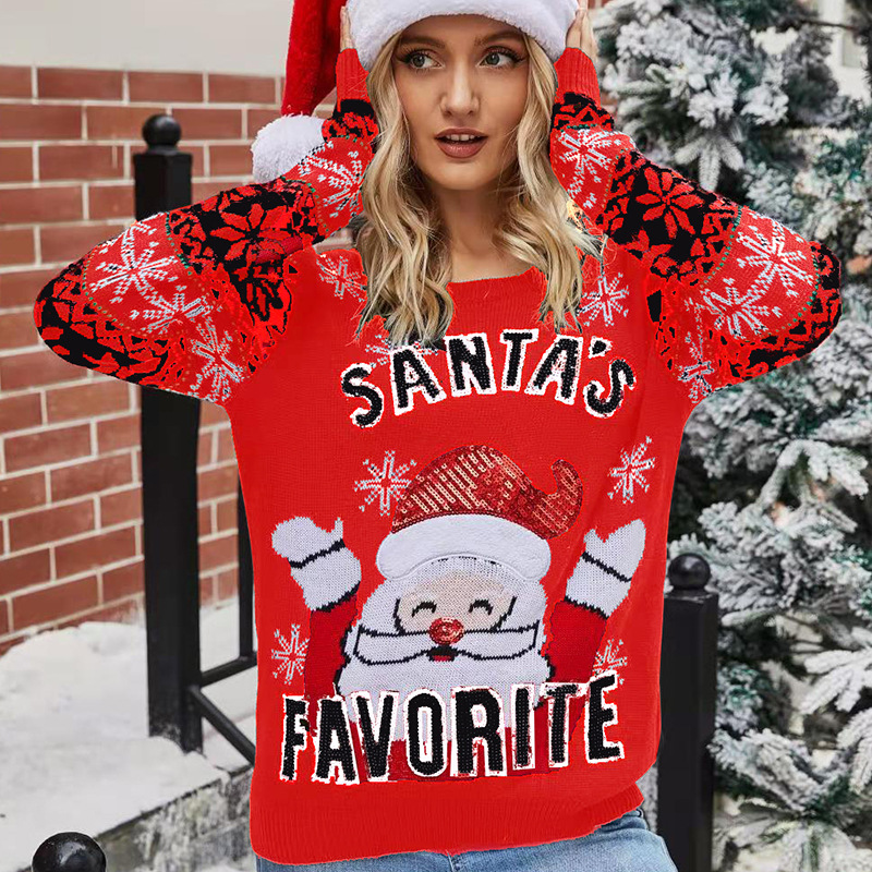 Snowman Christmas Sweater & Pants Set for Women