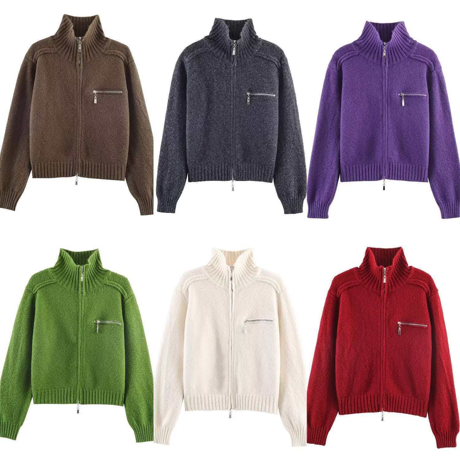 Women's Soft Knit Double-Zip Cardigan Sweater