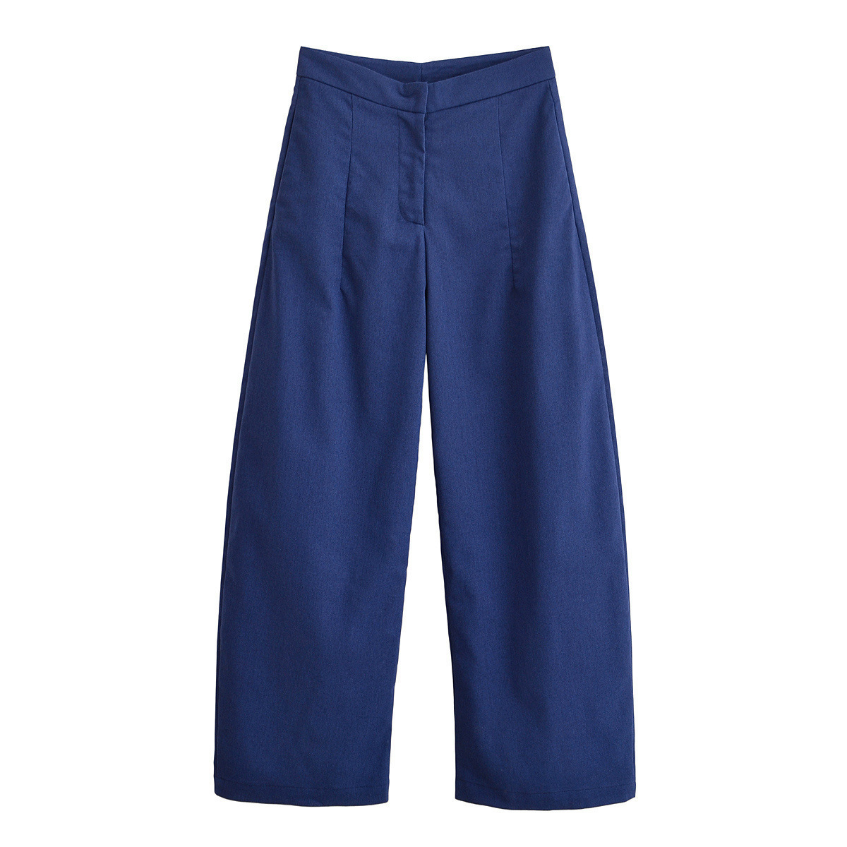 Women's Waist-Cinched Shirt & Wide-Leg Pants Set