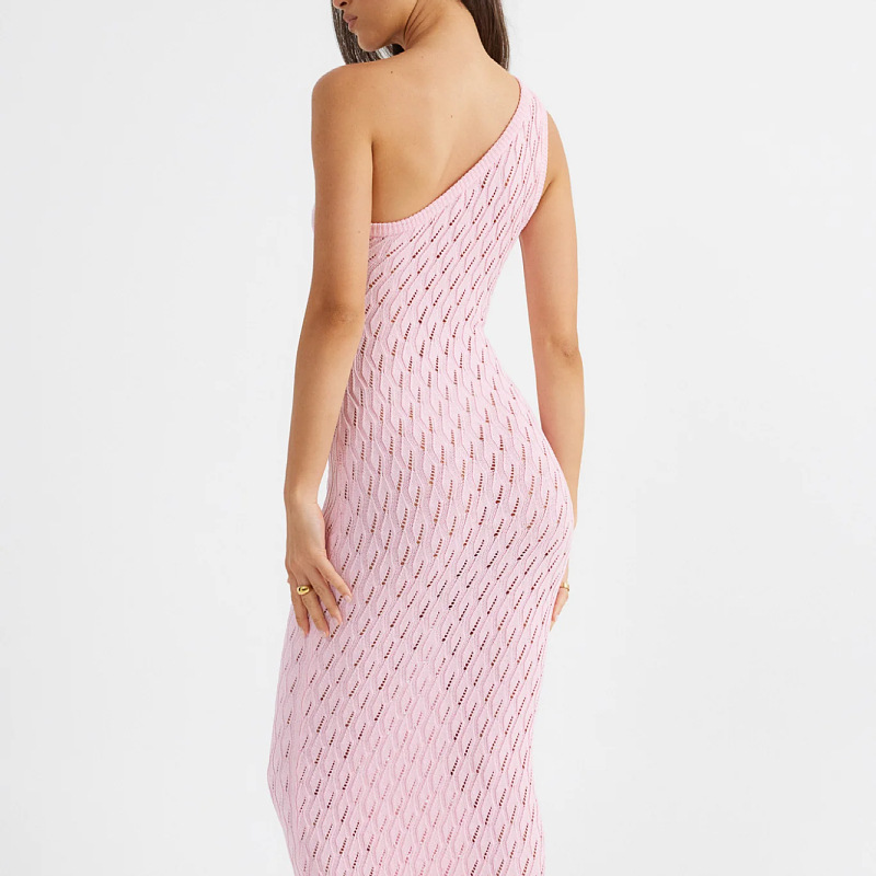 Women's Sexy Cutout Knit Dress Long Tunic Cover-Up