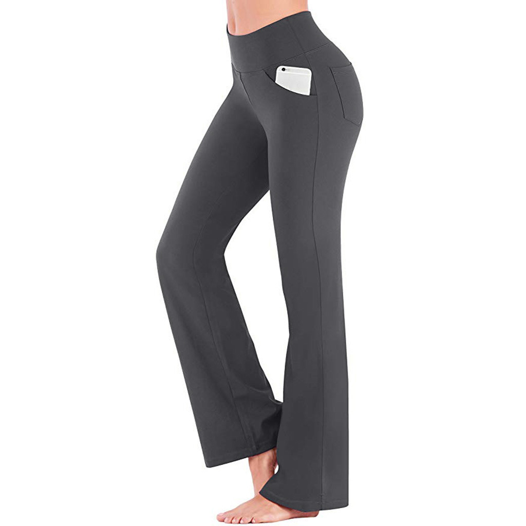 High-Waisted Flare Wide-Leg Yoga Pants for Women Casual