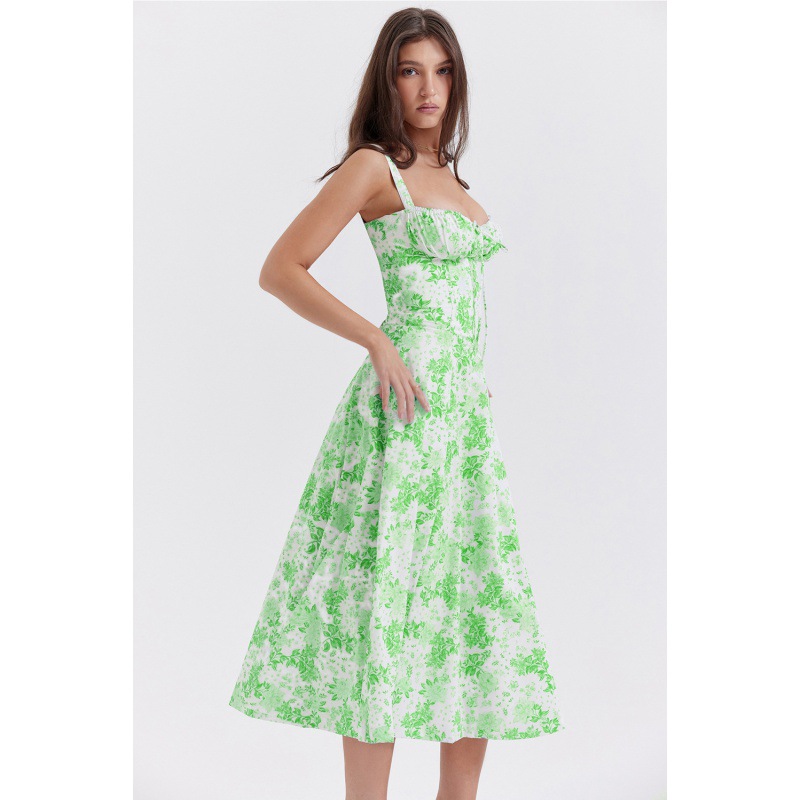 Women's Sleeveless A-Line Midi Dress Solid Color Commuter Style