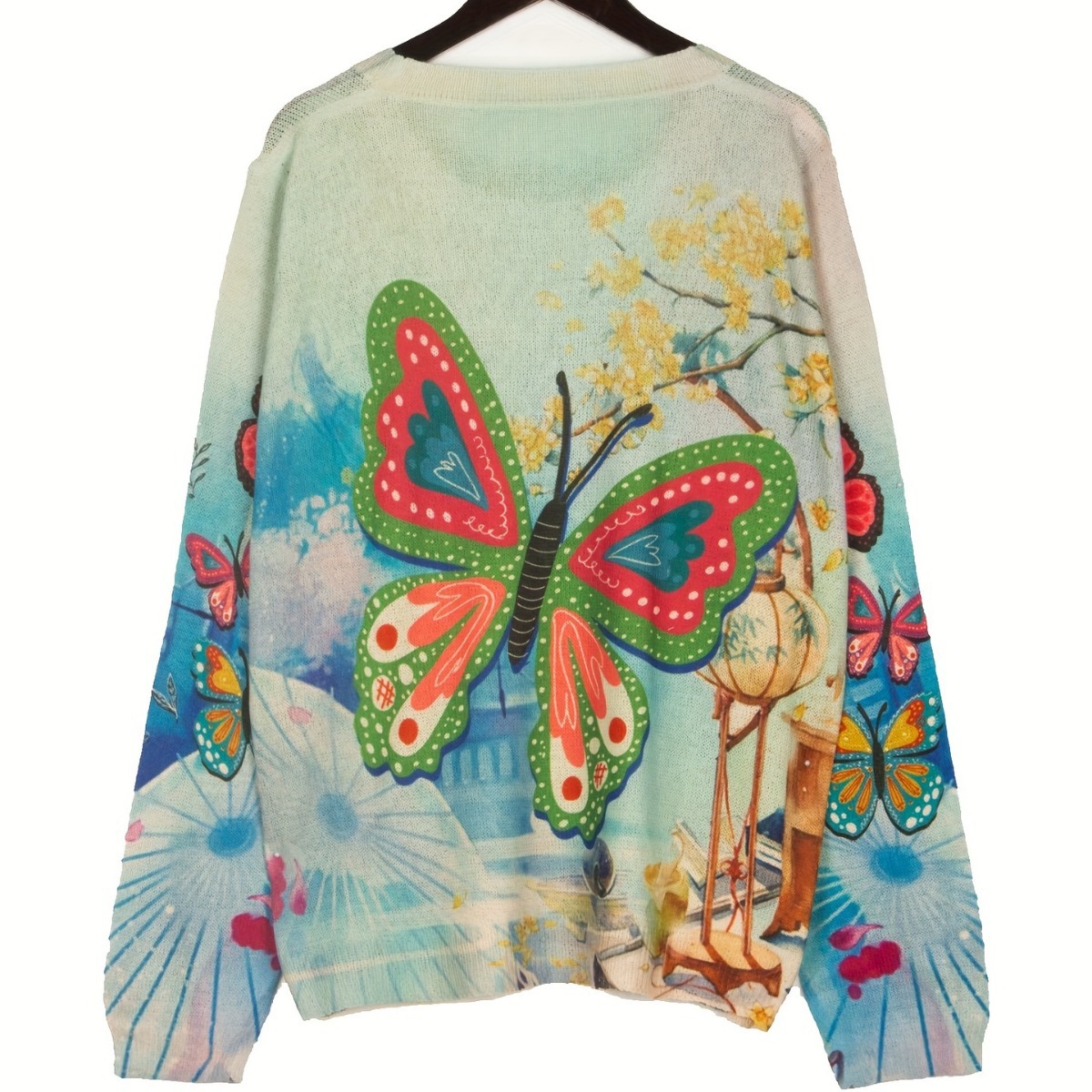Court-Style Colorblock Knit Pullover Sweater with 3D Pattern