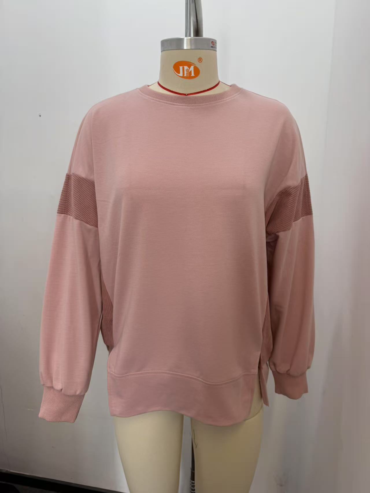 Women's Colorblock Crewneck Loose Casual Sweatshirt