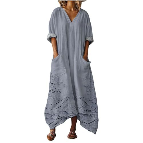 Women's Boho A-Line Midi Dress with 3D Print